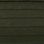 Panca Contenitore Ovale in Tessuto Teddy, Nero / Arancione / Bianco / Verde Scuro / Crema, 1 Posto