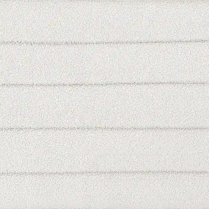 Panca Contenitore Ovale in Tessuto Teddy, Nero / Arancione / Bianco / Verde Scuro / Crema, 1 Posto