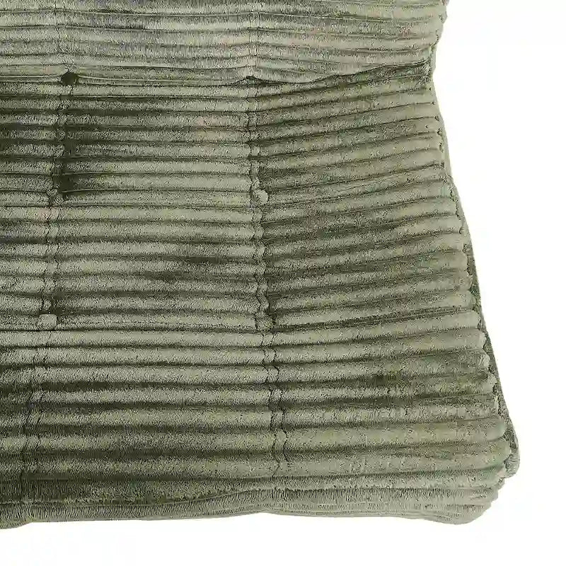 Divano a 3 posti in schiuma grigio / verde / beige / nero, nessun assemblaggio richiesto