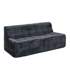 Divano a 3 posti in schiuma grigio / verde / beige / nero, nessun assemblaggio richiesto