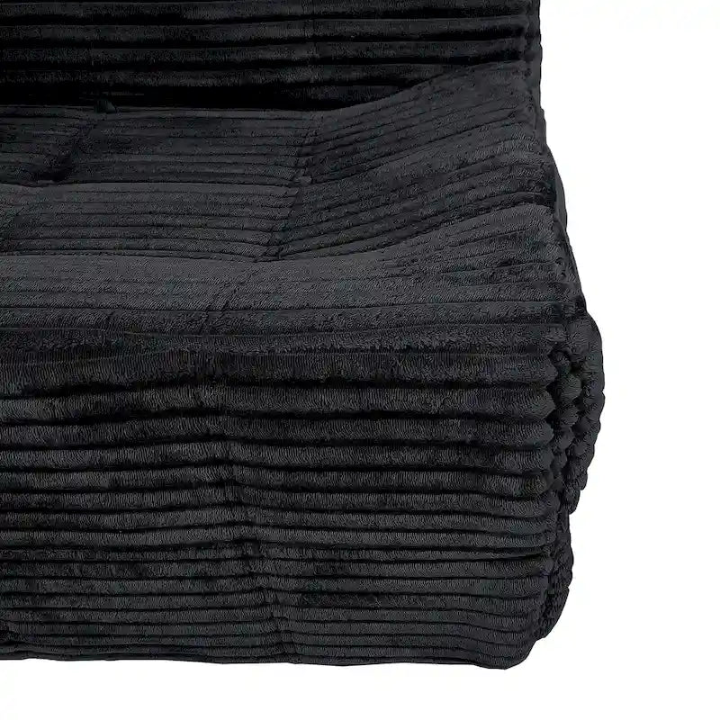 Divano a 3 posti in schiuma grigio / verde / beige / nero, nessun assemblaggio richiesto