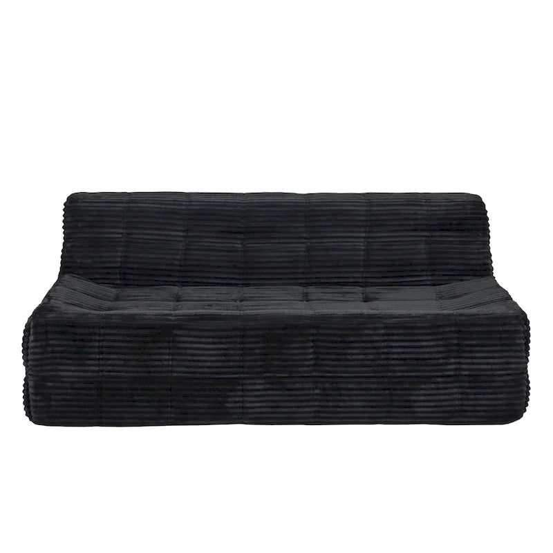 Divano a 3 posti in schiuma grigio / verde / beige / nero, nessun assemblaggio richiesto