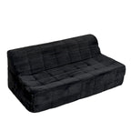 Divano a 3 posti in schiuma grigio / verde / beige / nero, nessun assemblaggio richiesto
