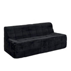 Divano a 3 posti in schiuma grigio / verde / beige / nero, nessun assemblaggio richiesto