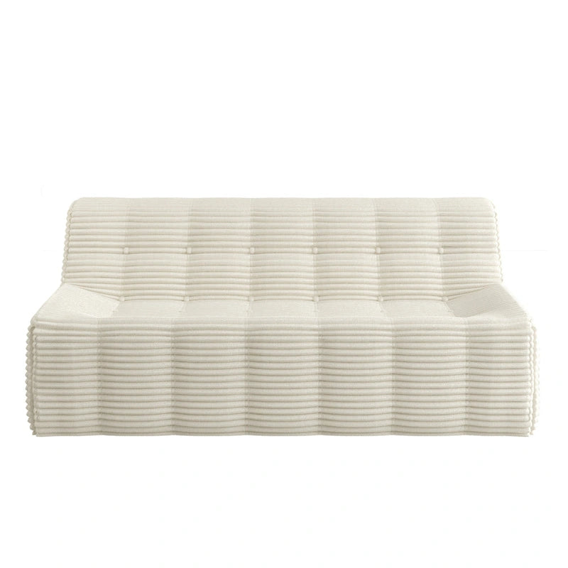 Divano a 3 posti in schiuma grigio / verde / beige / nero, nessun assemblaggio richiesto