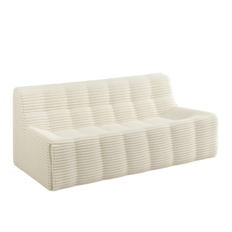 Divano a 3 posti in schiuma grigio / verde / beige / nero, nessun assemblaggio richiesto