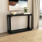 Consolle in legno di mango nero/naturale, stile moderno, 1 pezzo