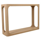 Consolle in legno di mango nero/naturale, stile moderno, 1 pezzo