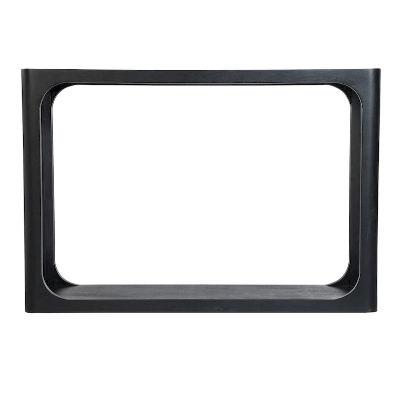 Consolle in legno di mango nero/naturale, stile moderno, 1 pezzo