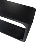 Consolle in legno di mango nero/naturale, stile moderno, 1 pezzo