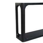 Consolle in legno di mango nero/naturale, stile moderno, 1 pezzo