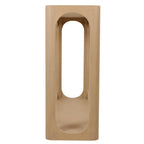Consolle in legno di mango nero/naturale, stile moderno, 1 pezzo