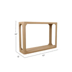 Consolle in legno di mango nero/naturale, stile moderno, 1 pezzo
