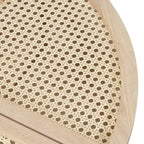 Tavolino da Caffè in Rattan Modulare Chiaro Naturale, 4 Pezzi
