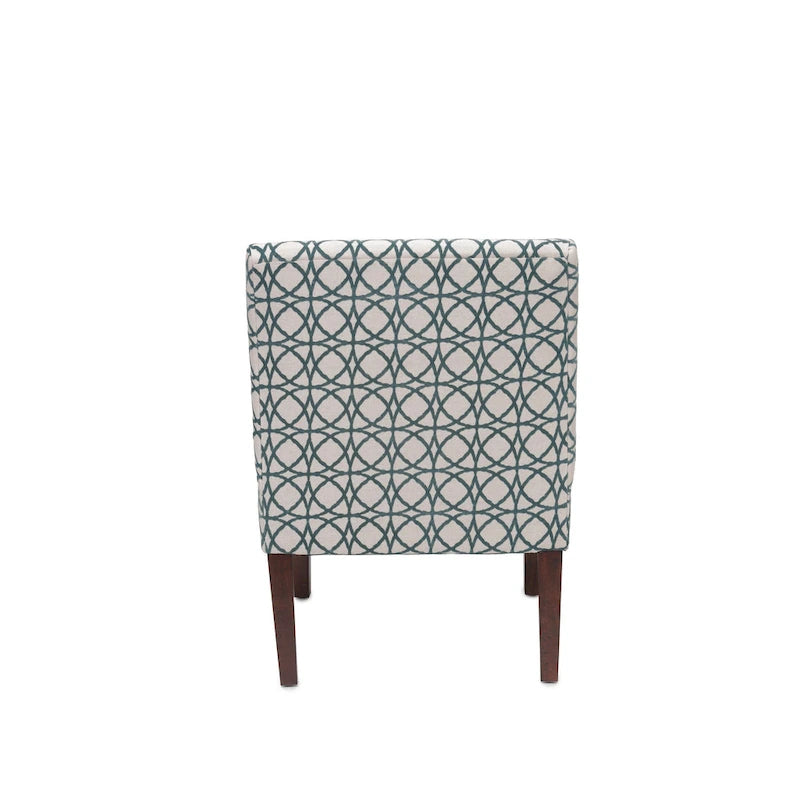 Poltroncina sfoderabile senza braccioli, imbottita a bottoni, multicolore, 1 posto