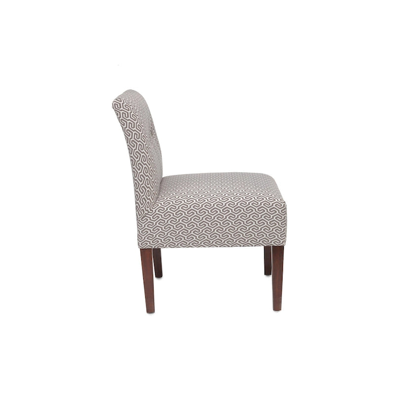 Poltroncina sfoderabile senza braccioli, imbottita a bottoni, multicolore, 1 posto