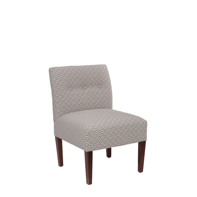 Poltroncina sfoderabile senza braccioli, imbottita a bottoni, multicolore, 1 posto