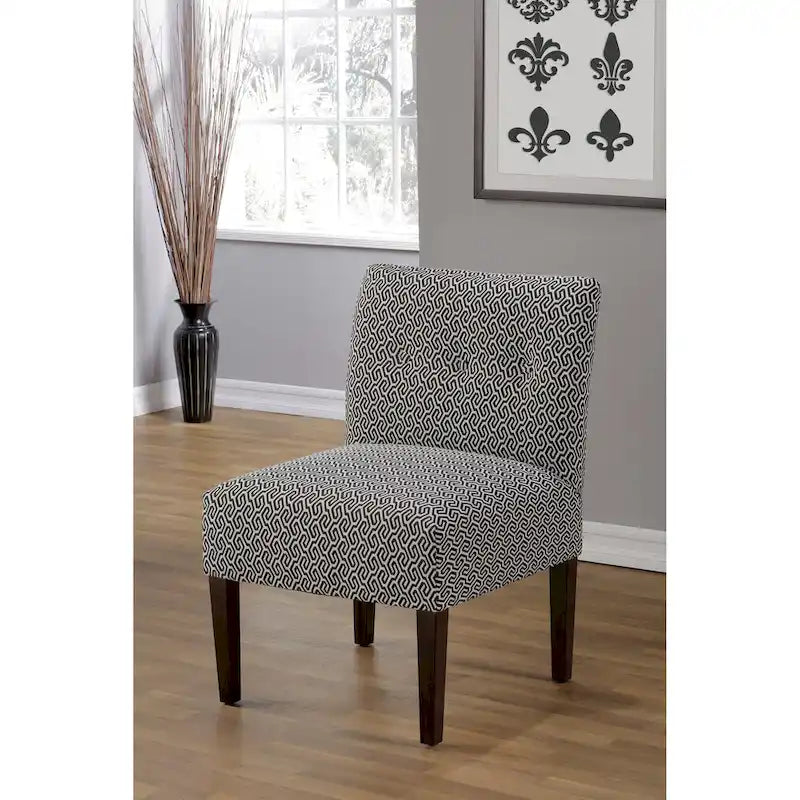 Poltroncina sfoderabile senza braccioli, imbottita a bottoni, multicolore, 1 posto