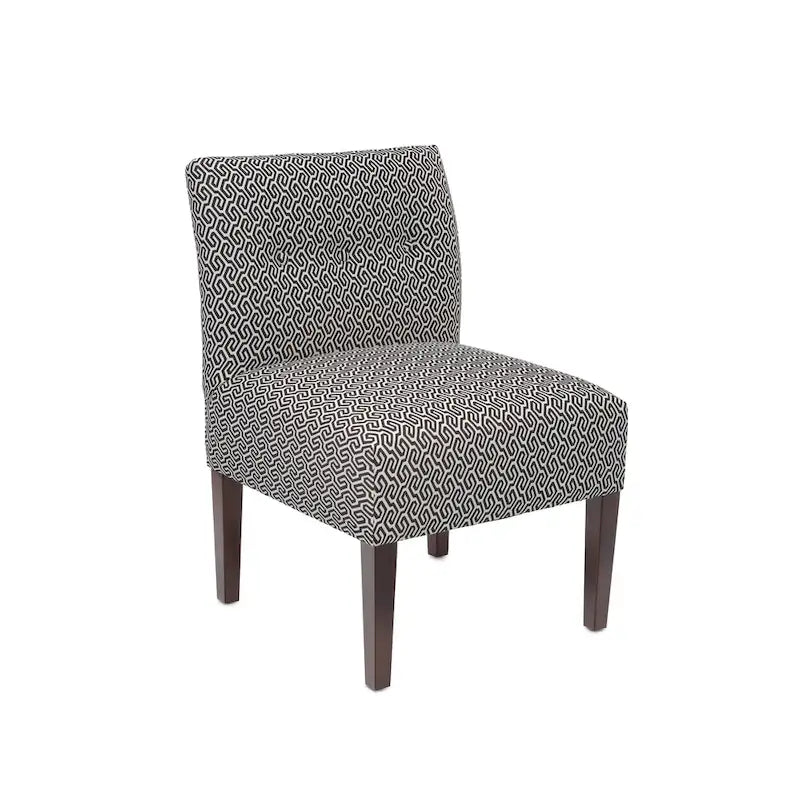 Poltroncina sfoderabile senza braccioli, imbottita a bottoni, multicolore, 1 posto
