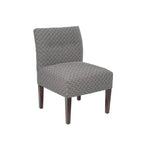 Poltroncina sfoderabile senza braccioli, imbottita a bottoni, multicolore, 1 posto