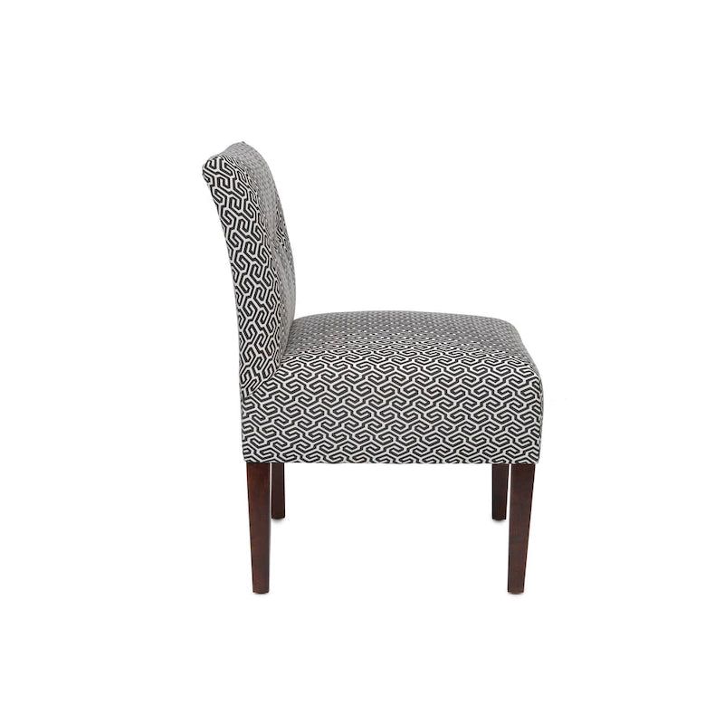 Poltroncina sfoderabile senza braccioli, imbottita a bottoni, multicolore, 1 posto