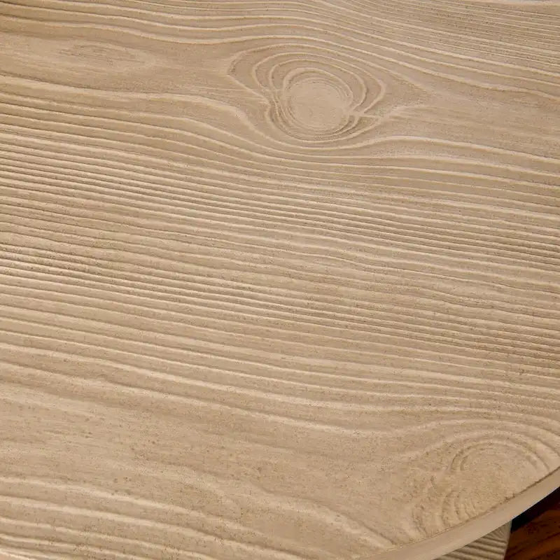 Tavolino ovale a 2 ripiani in metallo nero e venature del legno – Da caffè / D'appoggio / Da divano, 1 persona