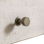 Tavolino d'appoggio con 1 cassetto Bianco Stile Mercato delle Pulci