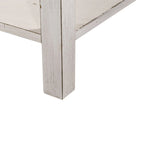 Tavolino d'appoggio con 1 cassetto Bianco Stile Mercato delle Pulci