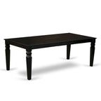 Set tavolo da pranzo nero/bianco lino con sedie Parson – 3, 7 o 9 posti