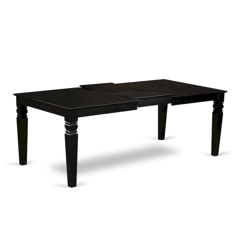 Set tavolo da pranzo nero/bianco lino con sedie Parson – 3, 7 o 9 posti