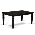 Set tavolo da pranzo nero/bianco lino con sedie Parson – 3, 7 o 9 posti