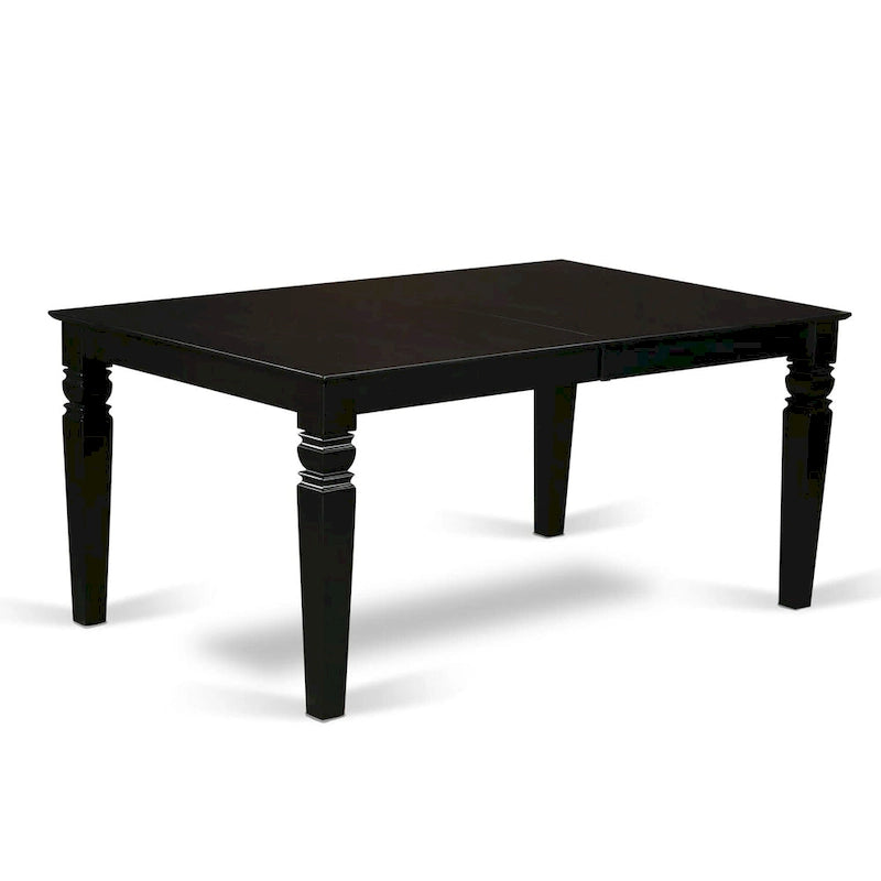 Set tavolo da pranzo nero/bianco lino con sedie Parson – 3, 7 o 9 posti