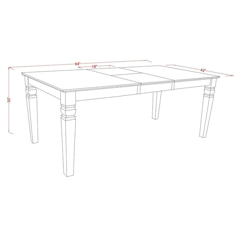 Set tavolo da pranzo nero/bianco lino con sedie Parson – 3, 7 o 9 posti