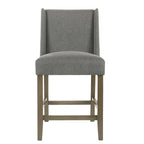 HomePop Dinah Modern 24 Counter Stool - Pewter - 24 inches - 24 inches