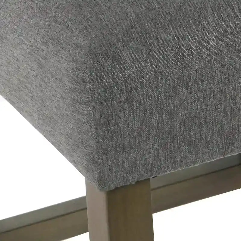 Sgabello da bancone alto 24" con schienale alto grigio peltro - Seduta singola