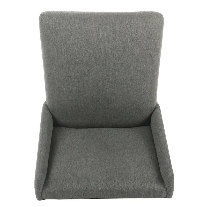 Sgabello da bancone alto 24" con schienale alto grigio peltro - Seduta singola