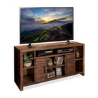Mobile TV con finitura Whiskey, adatto per TV fino a 70", 1 pezzo