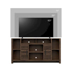 Mobile TV con finitura Whiskey, adatto per TV fino a 70", 1 pezzo