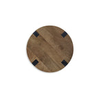 Tavolino d'appoggio in legno marrone/nero per 1 persona