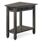 Tavolino con cuneo Smoke Grey / Rovere rustico per 1–2 posti