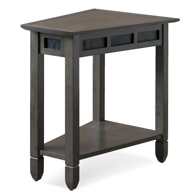 Tavolino con cuneo Smoke Grey / Rovere rustico per 1–2 posti
