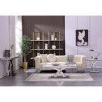 Tavolino grigio e argento, base a X, acciaio inossidabile, set da 1-2 pezzi