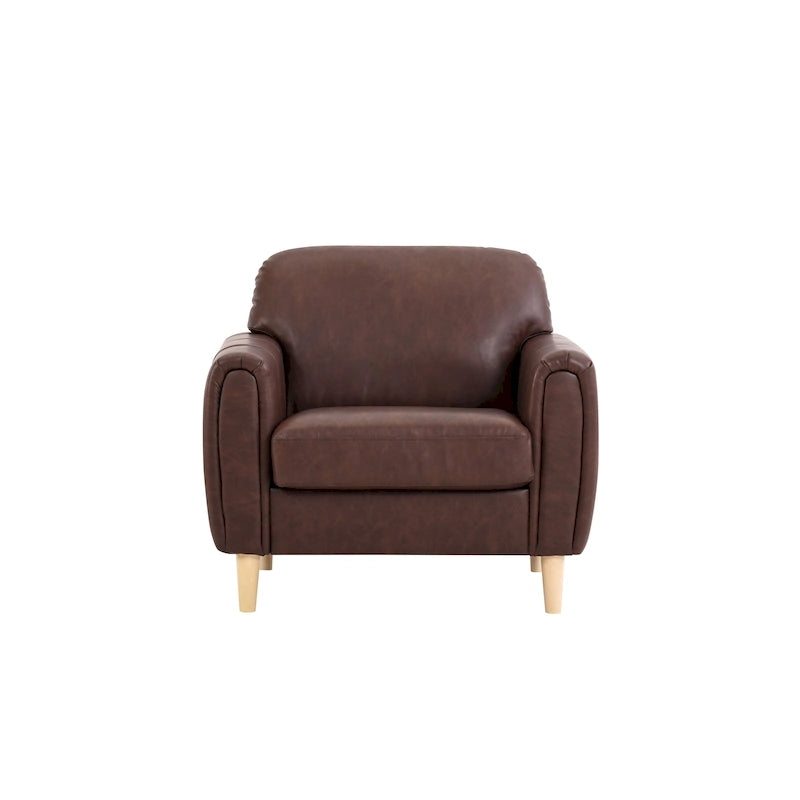 Poltrona tufted con braccioli marrone/antracite, monoposto