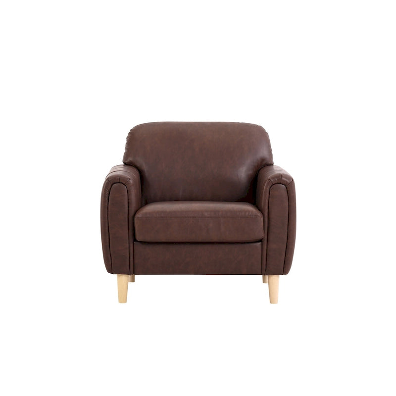 Poltrona tufted con braccioli marrone/antracite, monoposto