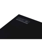 Scrivania per computer in acciaio Glam bianca/nera da 47" con porte USB – 1 persona