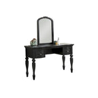 Set toeletta vintage con specchio e sgabello, 1 persona – Quercia antica / Bianco antico / Nero / Grigio scuro