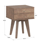Tennant 2-Drawer Wood Nightstand from iNSPIRE Q Modern