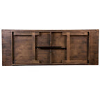 Set tavolo da fattoria pieghevole rustico antico, 12 posti a sedere