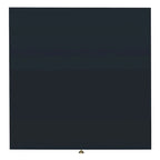 Tavolino rotondo Mid-Century con cappuccio dorato – Blu navy / Bianco / Marrone | 61 cm L x 61 cm P x 56,6 cm H