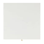 Tavolino rotondo Mid-Century con cappuccio dorato – Blu navy / Bianco / Marrone | 61 cm L x 61 cm P x 56,6 cm H
